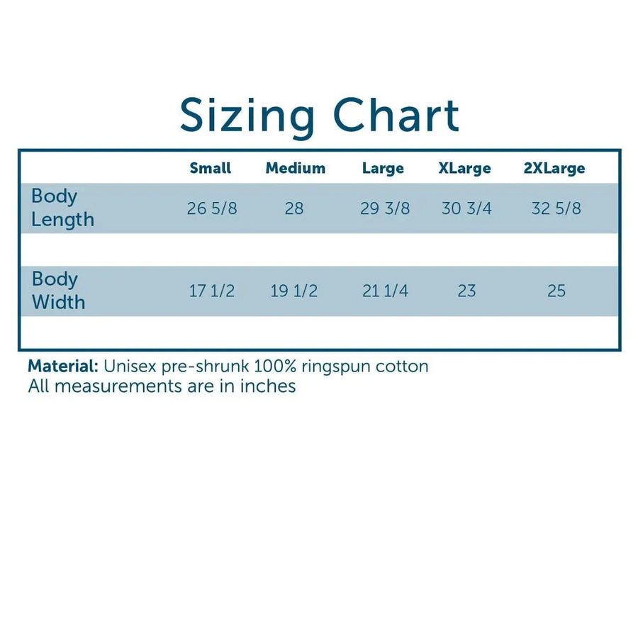 Comfort Colors Size Chart