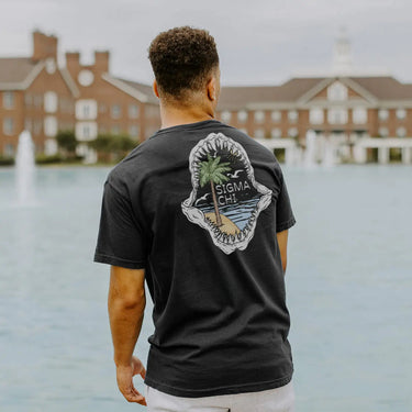 Chi Phi Shark Bite Black Short Sleeve Pocket Tee Chi Phi
