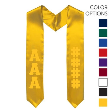 Chi Phi Pick Your Own Colors Graduation Stole | Chi Phi | Apparel > Stoles