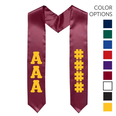 Chi Phi Pick Your Own Colors Graduation Stole | Chi Phi | Apparel > Stoles