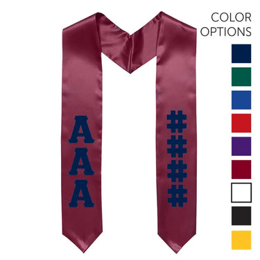 Chi Phi Pick Your Own Colors Graduation Stole | Chi Phi | Apparel > Stoles