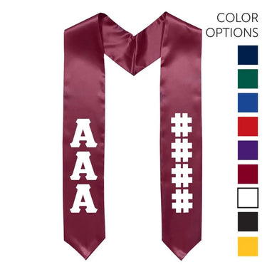 Chi Phi Pick Your Own Colors Graduation Stole | Chi Phi | Apparel > Stoles