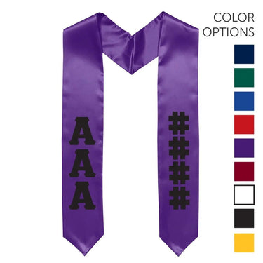 Chi Phi Pick Your Own Colors Graduation Stole | Chi Phi | Apparel > Stoles