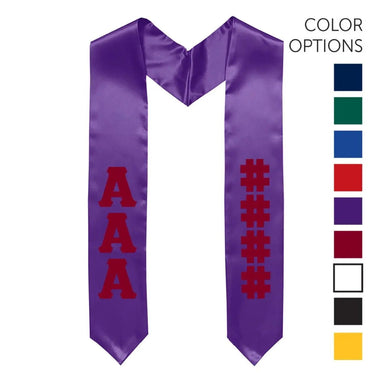 Chi Phi Pick Your Own Colors Graduation Stole | Chi Phi | Apparel > Stoles