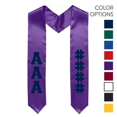 Chi Phi Pick Your Own Colors Graduation Stole | Chi Phi | Apparel > Stoles