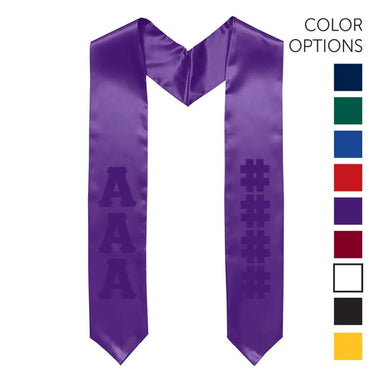 Chi Phi Pick Your Own Colors Graduation Stole | Chi Phi | Apparel > Stoles