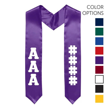 Chi Phi Pick Your Own Colors Graduation Stole | Chi Phi | Apparel > Stoles