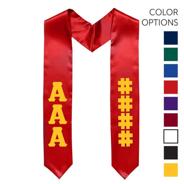 Chi Phi Pick Your Own Colors Graduation Stole | Chi Phi | Apparel > Stoles