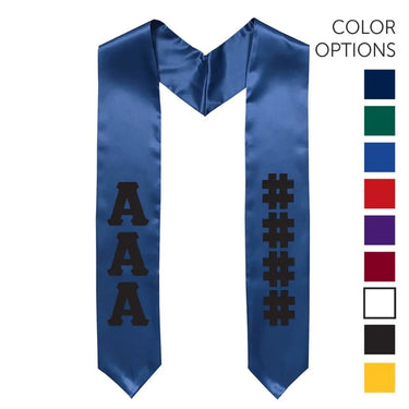 Chi Phi Pick Your Own Colors Graduation Stole | Chi Phi | Apparel > Stoles