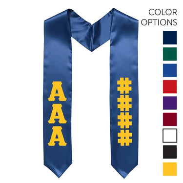 Chi Phi Pick Your Own Colors Graduation Stole | Chi Phi | Apparel > Stoles
