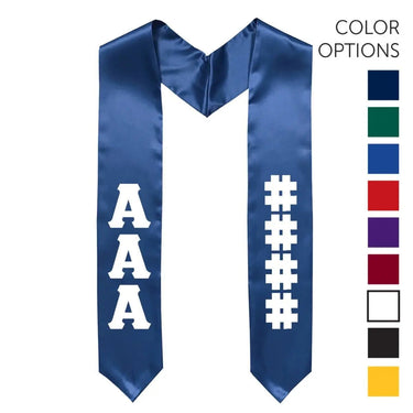 Chi Phi Pick Your Own Colors Graduation Stole | Chi Phi | Apparel > Stoles