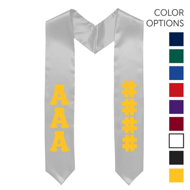 Chi Phi Pick Your Own Colors Graduation Stole | Chi Phi | Apparel > Stoles