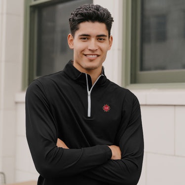 Alpha Sig Peter Millar Perth Stretch Quarter Zip Alpha Sigma Phi