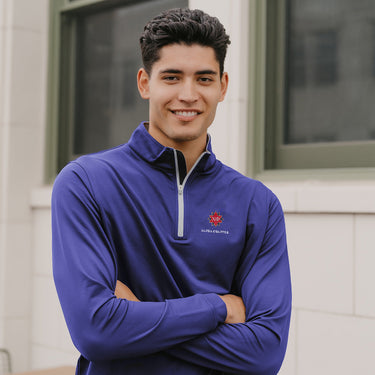 Chi Phi Personalized Peter Millar Perth Stretch Quarter Zip Chi Phi