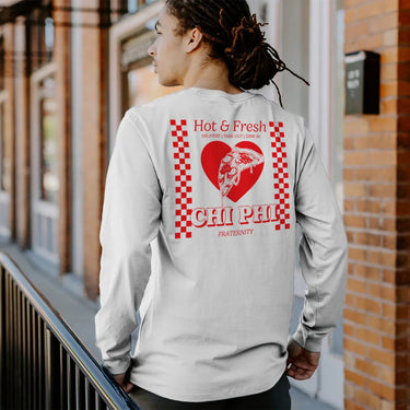 Chi Phi Hot and Fresh Pizza Long Sleeve Tee Chi Phi