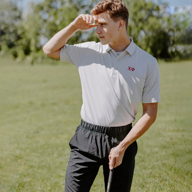Chi Phi White Callaway Greek Letter Golf Polo Chi Phi