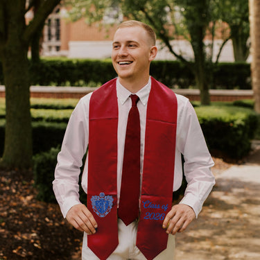Chi Phi Embroidered Crest Graduation Stole