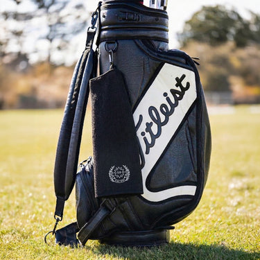 New! Chi Phi Embroidered Black Golf Towel