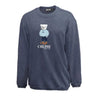 Chi Phi Navy Sandwash Bear Crewneck Chi Phi