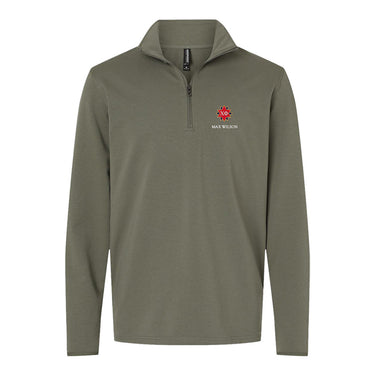 New! Chi Phi Embroidered Symbol Quarter Zip Chi Phi