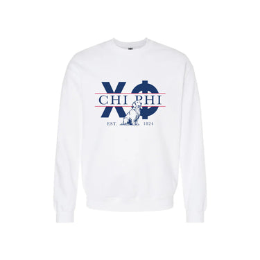 Chi Phi Golden Letters Crewneck Chi Phi