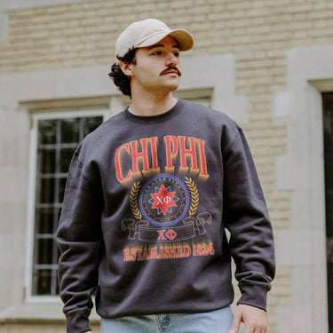 Chi Phi Fraternity Heavyweight Graphic Crewneck
