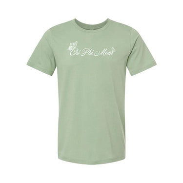 Chi Phi Sage Green Mom Tee Chi Phi