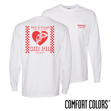 Chi Phi Hot and Fresh Pizza Long Sleeve Tee Chi Phi