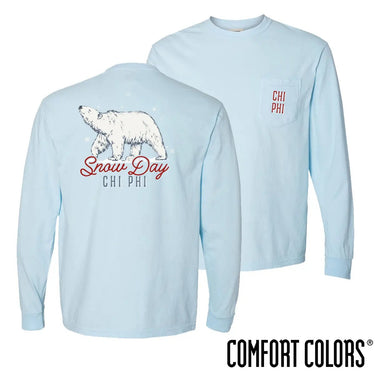 Chi Phi Snow Day Long Sleeve Pocket Tee Chi Phi