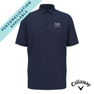 Chi Phi Callaway Chevron Patterned Polo Chi Phi
