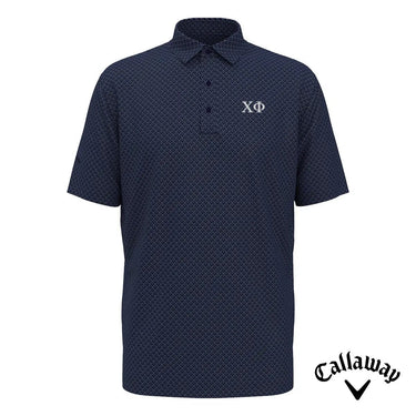 New! Chi Phi Callaway Chevron Patterned Polo Chi Phi