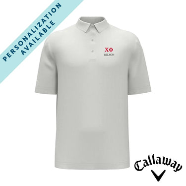Chi Phi White Callaway Greek Letter Golf Polo Chi Phi