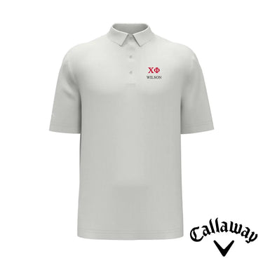 Chi Phi White Callaway Greek Letter Golf Polo Chi Phi