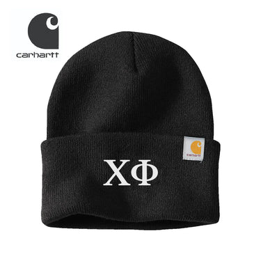 Chi Phi Black Carhartt Beanie Chi Phi
