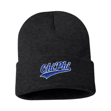 Chi Phi Signature Charcoal Beanie Chi Phi