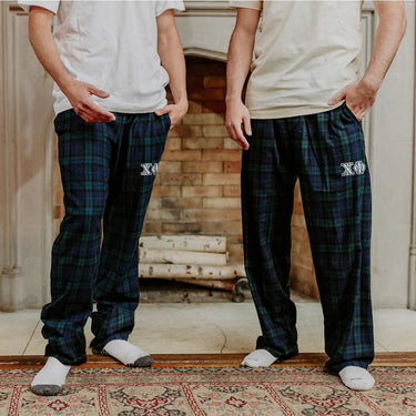 Chi Phi Blackwatch Plaid Flannel Pants