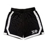 Chi Phi Frat Black 7" Mesh Shorts.