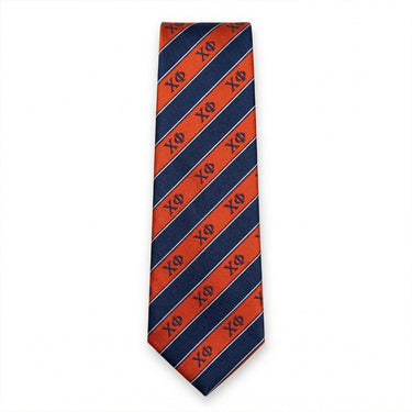 Chi Phi striped silk neck tie.