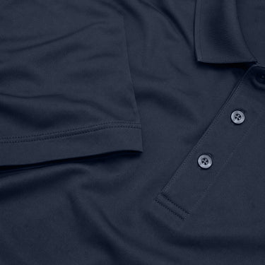 Close up image of pique polo.